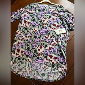NEW Disney Nightmare Before Christmas Lularoe Irma XS top